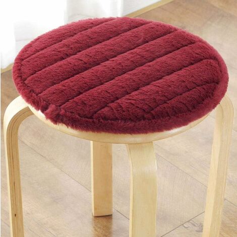 Thicken Plushi Chair Cushion Round Fabric Seat Mat Chair Cushions Home Decoration Cushion Office
