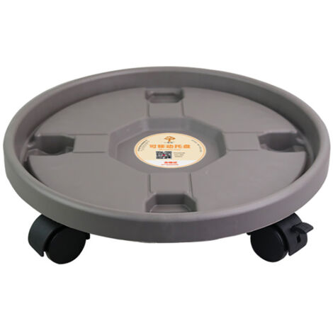 Thickened Moving Tray Plastic Vase with Roller Round Chassis Pot Water Movable Pot Holder Universal Wheel