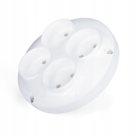 THIEF NETZWERKSPLITTER 4 R-40-BUCHSEN, RUND, WEISS