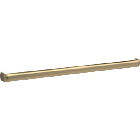 Thin D Shape Furniture Handle 328 x 16 x 20mm - Brushed Brass