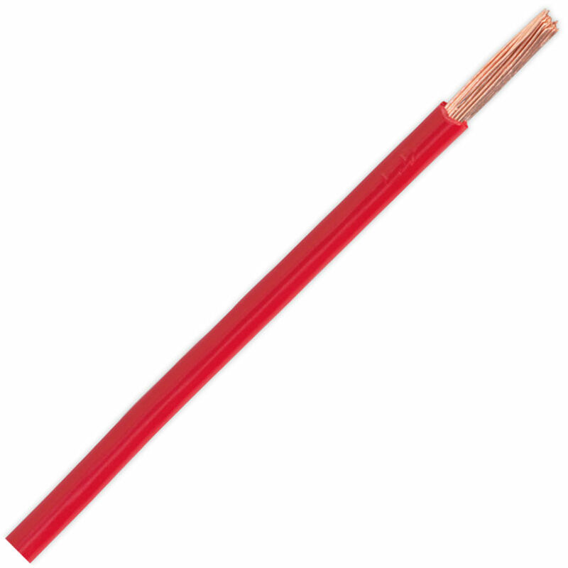 AC4430RE Automotive Cable Thin Wall Single 3mm² 44/0.30mm 30mtr Red - Sealey