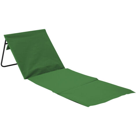 THINIA HOME - Esterilla Plegable de Playa Acolchada con Respaldo, Acero y Tela Oxford, Impermeable, Secado Rápido, Diseño Portátil, Bolsillo Trasero, Asa de Transporte, Varios Colores