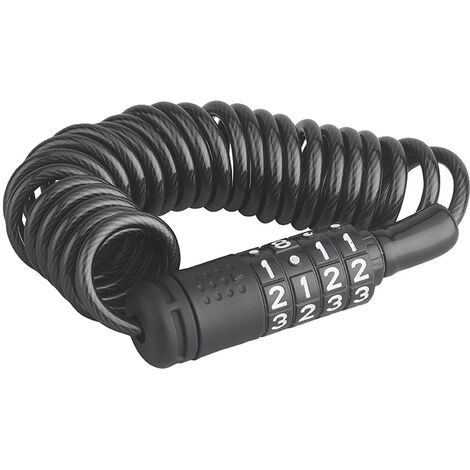 Thirard – Antivol de trottinette électrique à code 1,5m – Câble acier gainé PVC Ø4mm – Système de verrouillage à 4 chiffres – Sécurité optimale