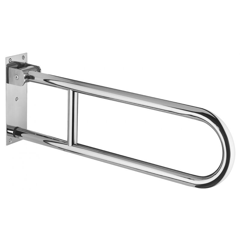Thirard - Barre de maintien rabattable, inox 304, longueur 700mm, Ø32mm, finition inox poli