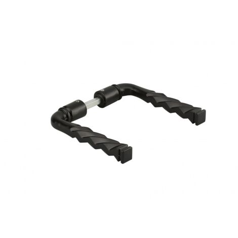 Thirard – Béquille double en aluminium torsadée 6 mm x 80 mm – 1 portée pour porte d'entrée – Design moderne et robuste