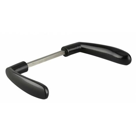 Thirard – Béquille pour serrure de portail – Carré 7mm – Coffre ABS et têtière inox – Compatible bois, PVC, aluminium