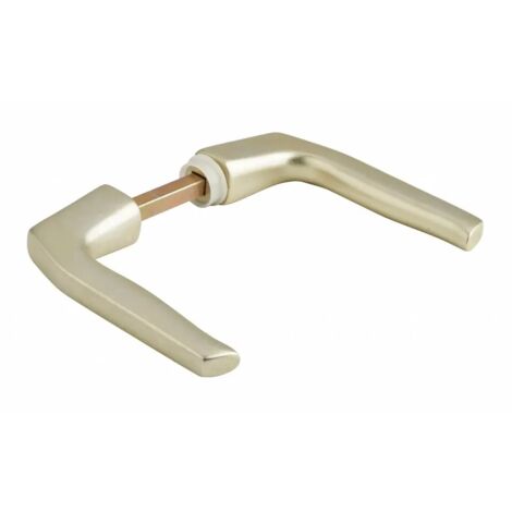 Thirard – Béquilles pour porte 7mm – Aluminium anodisé couleur F2 – Prise en main confortable – Pour portes avec serrure