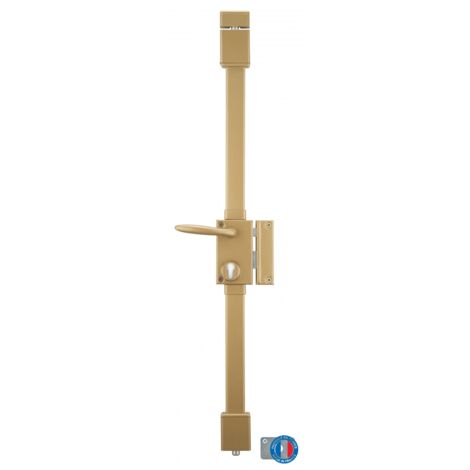 Thirard – Serrure multipoint en applique – Verrouillage 3 points – Axe 45 mm – Entraxe 70 mm – Hauteur porte max 2250 mm – Finition époxy marron