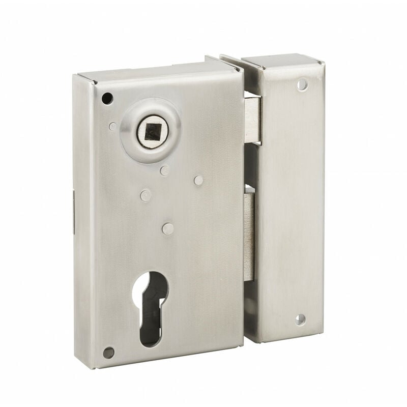 Boitier de serrure verticale pour grille inox 73x125mm droite - Thirard