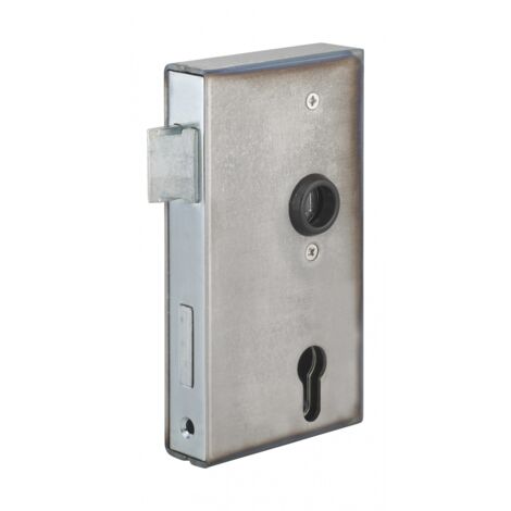 Thirard – Boîtier serrure portail 30mm – Coffre acier brut à souder – Compatible cylindre profilé – Installation réversible