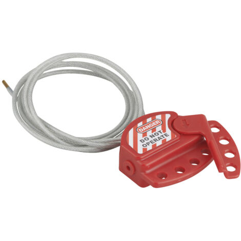 THIRARD - Cable de consignation ajustable longueur 1,80m pour 4 cadenas - THIRARD