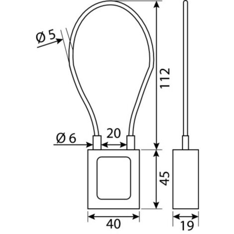 Thirard – Cadenas à clé de consignation à câble inox gainé PVC – Résistant aux chocs et à la chaleur – Clé prisonnière avec 900000 combinaisons