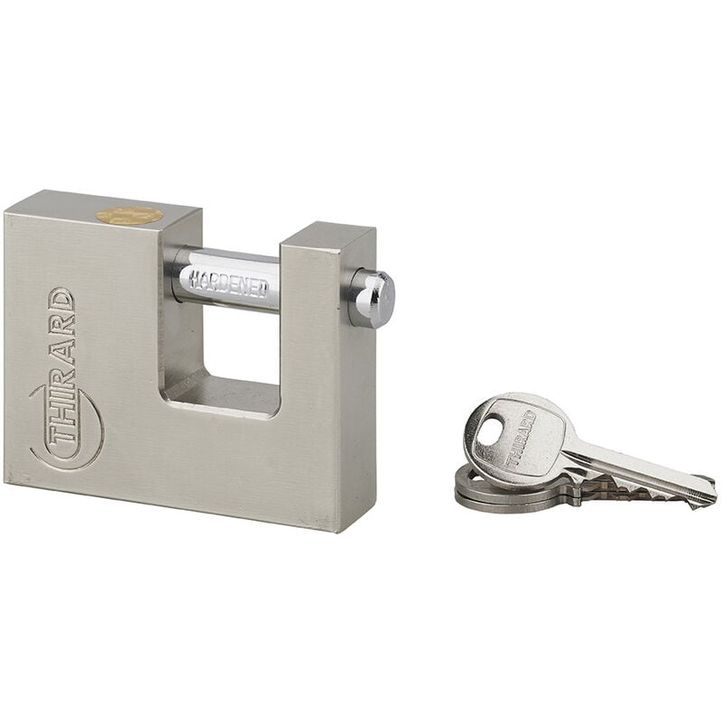 Cadenas à clé Land unikey (achetez-en plusieurs, ouvrez avec la même clé), 70mm, 2 clés
