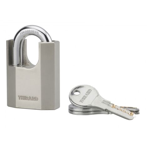 THIRARD - Cadenas à clé OCTO-P 50mm anse protégée acier 3 clés