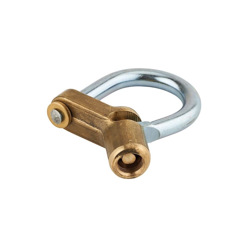 Thirard - Cadenas artillerie talon coudé anse acier à 1/2 lune