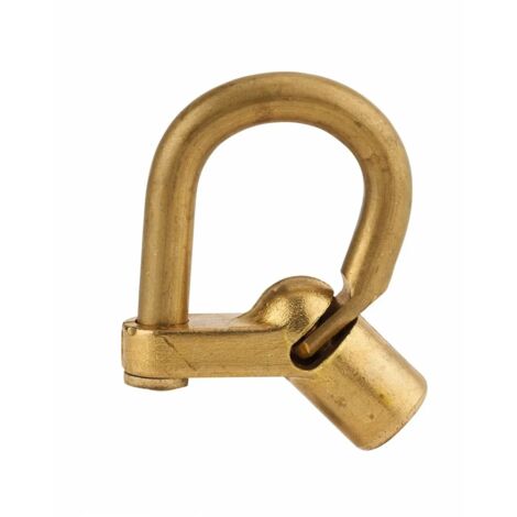 THIRARD - Cadenas d'artillerie 129 c à talon coudé anse laiton vis demi-lune