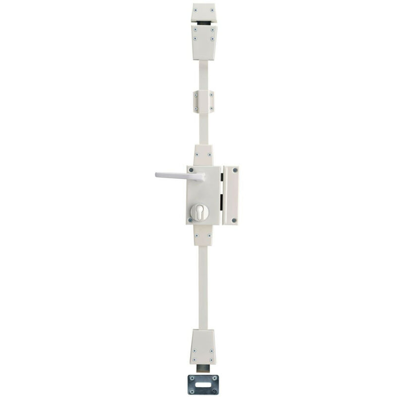 

Thirard - Caja de cerradura TARGA CP blanca con tuerca de seguridad 75 x 130 mm Recto