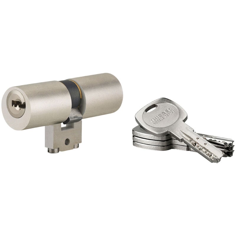 Cylindre adaptateur rond T2 blct, 33x33mm, diamètre 22mm, 4 clés