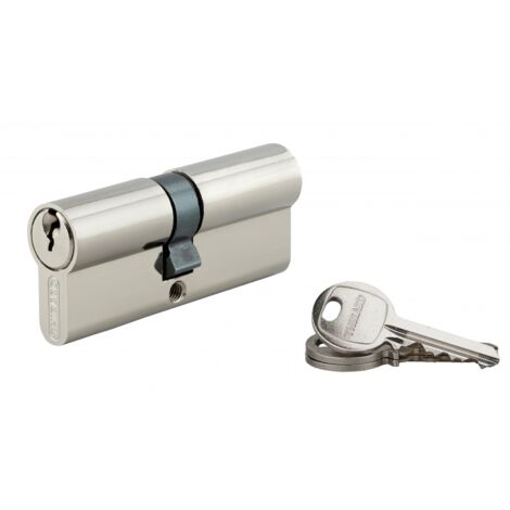Thirard – Cylindre de serrure double entrée SA 35x40mm – Panneton anti-arrachement – Mécanisme 5 goupilles – 3 clés en laiton nickelé