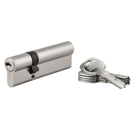 THIRARD - Cylindre de serrure double entrée Trafic 6, 30x65mm, nickel, anti-arrachement, anti-perçage, 5 clés - THIRARD