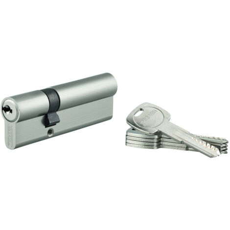 THIRARD - Cylindre de serrure double entrée Trafic 6 UNIKEY (achetez-en plusieurs, ouvrez avec la même clé), 30x60mm, 5 clés - THIRARD