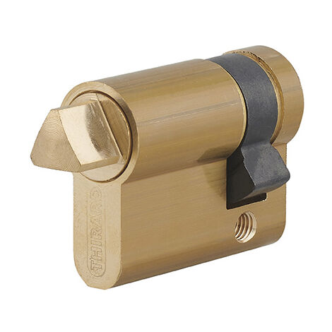 Thirard – Demi-cylindre triangle externe 11 profilé HG – Panneton orientable – 30x10mm – Laiton poli pour sécurité renforcée – Utilisation industrielle