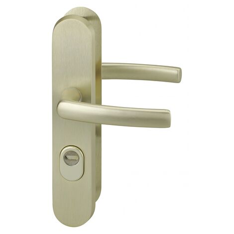 Thirard - Poignée de porte ensemble de sécurité béquille double aspect inox f9 pour porte d'entrée