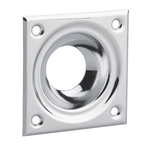 Thirard – Entrée à cuvette pour verrou Ø23mm – Laiton chromé – Finition décorative pour cacher imperfections – Compatible verrous à boutons et cylindres