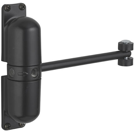 Thirard – Ferme-porte automatique à roulettes pour porte légère – Force de fermeture 1154 – Charge max 30 kg – Corps en alliage et tige acier