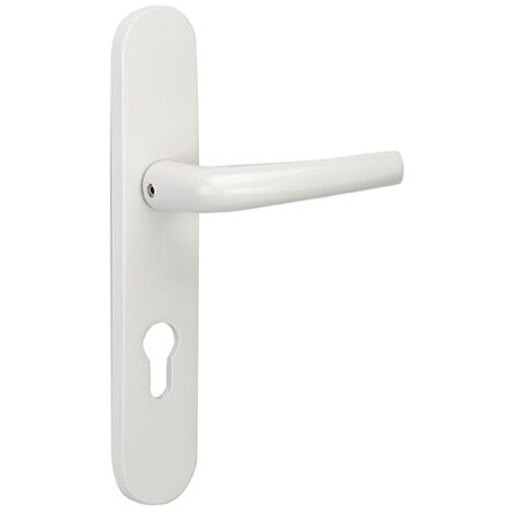 Thirard – Garniture extérieure chantilly 125 mm pour serrure Tribando – Acier 15/10ème – Finition époxy blanche résistante – Verrouillage 3 points