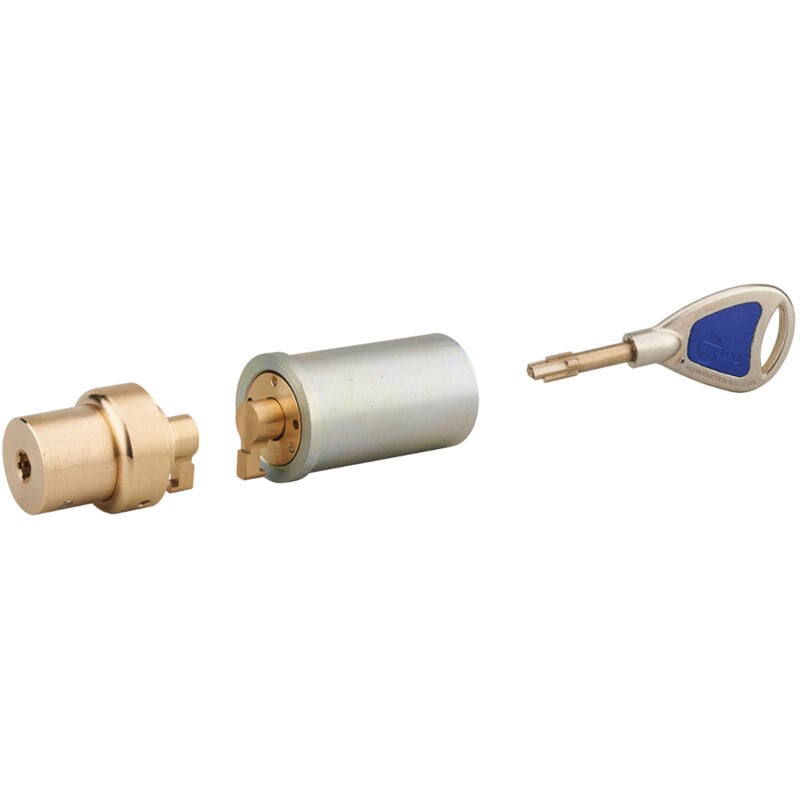 Cylindre adaptateur rond cobra plx, double entrée, 35x55mm, ø 23 mm 3 clés