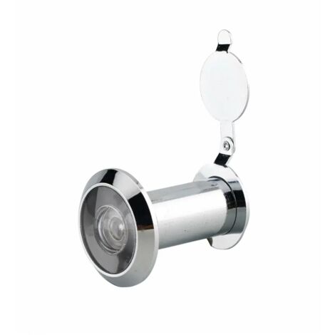 Thirard – Judas optique 200° en laiton massif – Système optique à 3 lentilles – Champ de vision 200° – Adaptable sur portes 35 à 58 mm