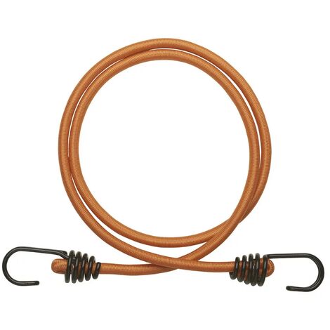 Boucle élastique (sandow) avec crochet métallique, sandow noir Ø: 6,00mm,  longueur: 13CM
