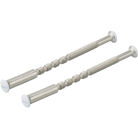 Thirard – Lot de 2 vis sécables M4 x 50mm – Finition blanche – Pour réglage micrométrique et pose nette – Compatible portes et volets