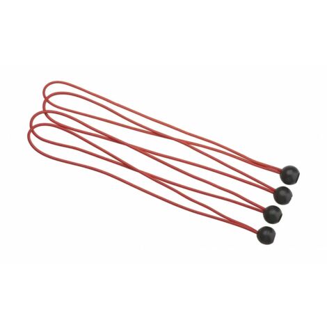 Thirard – Lot de 4 tendeurs en caoutchouc de latex 4mmx40cm – Boules de blocage ABS – Fixation rapide pour bâches et auvents