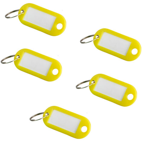 THIRARD - Lot de 5 portes-étiquettes, jaune, 50x20mm - THIRARD