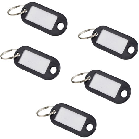 THIRARD - Lot de 5 portes-étiquettes, noir, 50x20mm - THIRARD