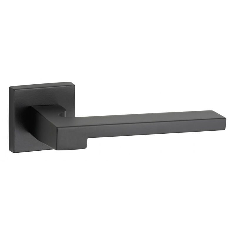 Thirard - Paire de béquilles Ginevra pour porte, carré 7mm, noir mat