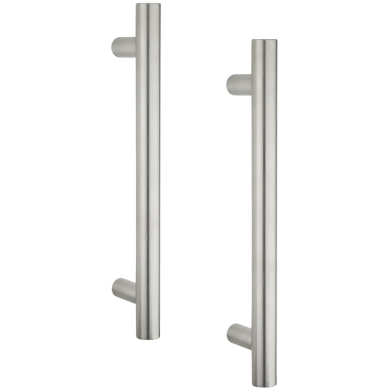 Thirard - Paire de poignée pour porte battante, entr'axe 300mm, inox