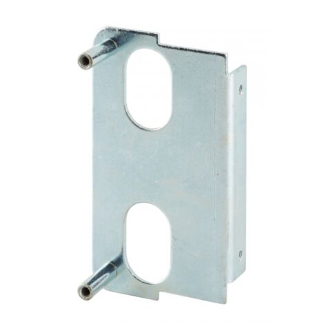 Thirard – Plaque de fixation pour serrure verticale à souder – Acier zingué – Compatible cylindres 23mm et 30mm – Installation sur portail