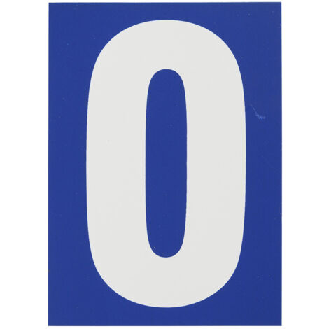 THIRARD - Plaque signalétique "0" 65x90mm avec adhésif - THIRARD