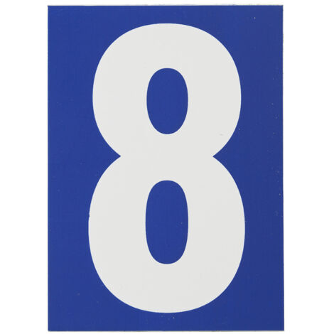 THIRARD - Plaque signalétique "8" 65x90mm avec adhésif - THIRARD