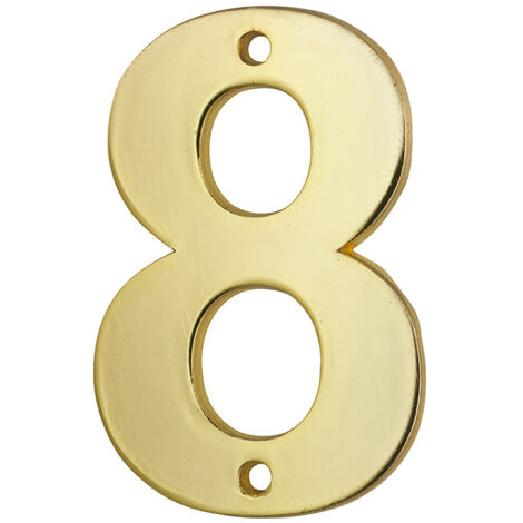 THIRARD - Plaque signalétique Chiffre 8 hauteur 51mm à visser