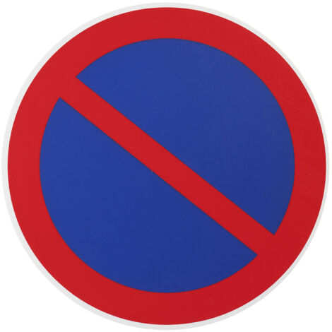 Thirard – Disque de signalisation stationnement interdit Ø180mm – Polystyrène rigide adhésif – Résistant aux intempéries – Pour espaces publics