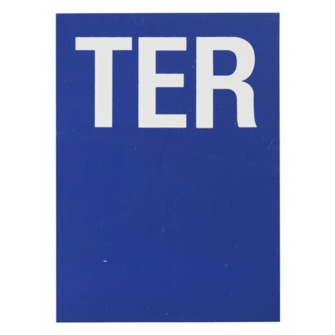THIRARD - Plaque signalétique "TER" 65x90mm avec adhésif - THIRARD
