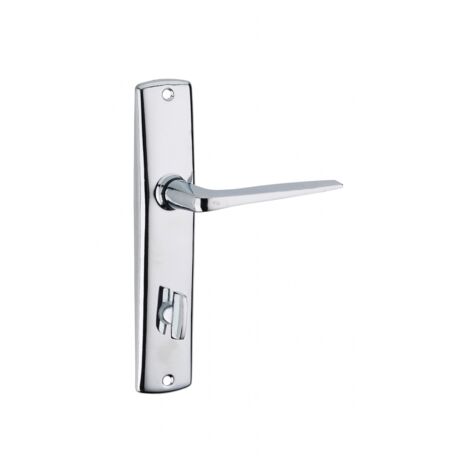 Thirard – Poignée de porte d'entrée à cylindre chromée – Entr'axe 165mm – Acier embouti – Alliage fondu – Condamnation BB2