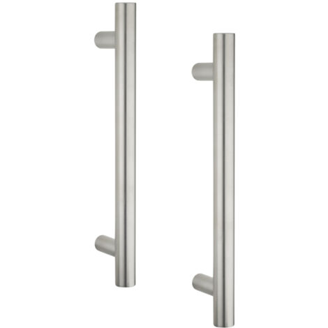 Thirard – Paire de poignées tirage inox 30mm – Entr'axe 300mm – Longueur 400mm – Acier inoxydable 304 – Kit de fixation inclus