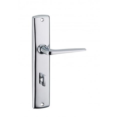Thirard – Poignée pour porte de salle de bain et wc T543311 – Béquille en alliage fondu – Plaques en acier embouti – Carré 7mm - QT543311