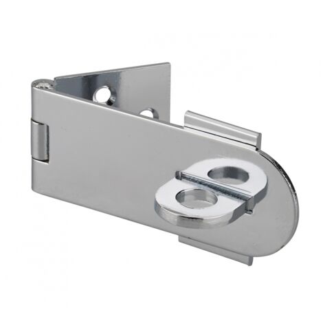 THIRARD - Porte-cadenas à recouvrement, laiton chromé, fermeture de coffres et portes - THIRARD