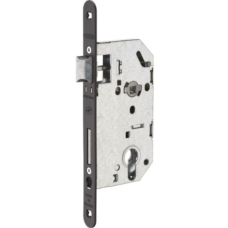 Thirard – Serrure à larder axe 50 – Acier galvanisé – Pêne réversible 1/2 tour – Norme NF niveau 2 – Pour portes d'entrée
